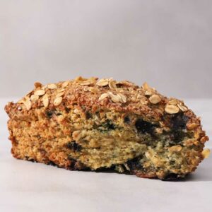 side view of blueberry oatmeal scone from Standard Baking Company