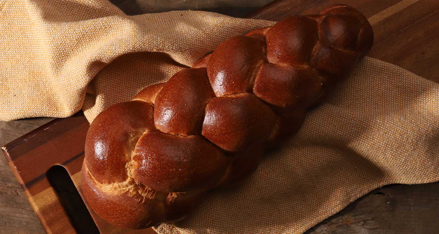 Challah Bread top view from Portland, Maine