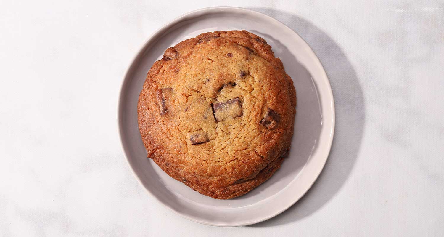 Chocolate Chip Cookie top view
