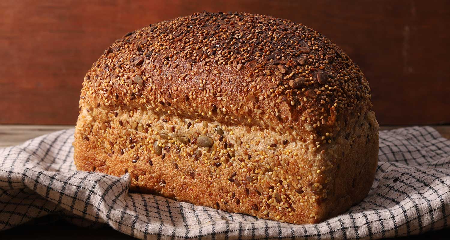Seeded Wheat Pan Loaf Side